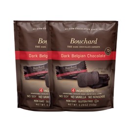 Bouchard Premium Belgian Dark Chocolate with 72% Cacao (5.29 OZ / 150g)