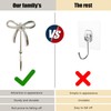 RR-RUOSHUI Bow Wall Hook 4 pcs Decorative Wall Hooks for