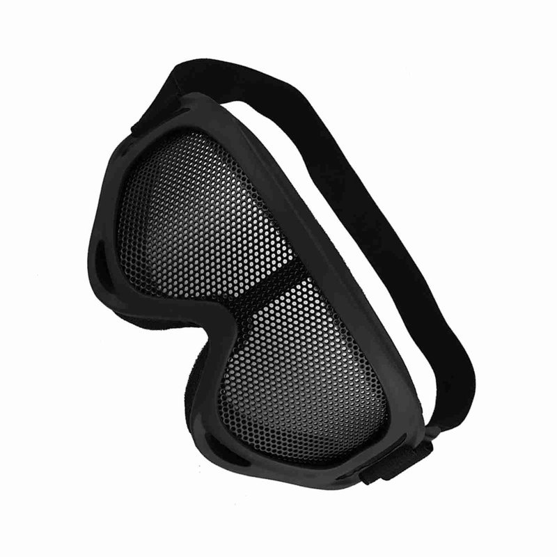 X400 Tactics Mesh Goggles Steel Lenses Sunglass Outdoor Paintball Eyewear