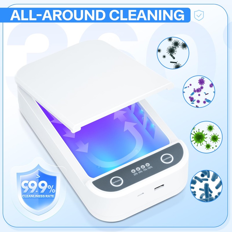 LXIANGN Nail Tool Sterilizer with Blue Light,Portable USB Sterilizer For
