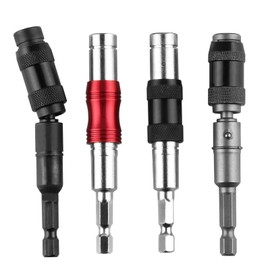 JONMON Pivoting Drill Bit Holder Set- 4Pcs Magnetic Swiveling Bits Tip Extension, 1/4 Inch Hex Shank Quick Release Flexible Swivel Pivot Screwdriver Bit Holder for Tight Spaces or Angled Corners