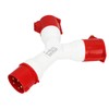 Y Shaped Industrial Plug IP44 Waterproof Industrial Socket Connector Site