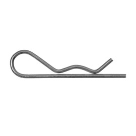 DOJA Barcelona R-Spring Connector, 4 mm, Folding Cotter Pins Assortment Pack 50, R-Spring Cotter Pin Made of Galvanised Steel for Bodywork, Splint Spring Lock, Safety Motor Tension Spring Cotter Pins,