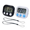 2 Pack Small Digital Kitchen Timer Magnetic Back and On/Off,