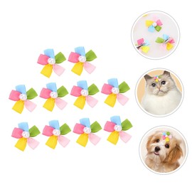 VILLFUL Small Pet Hairpins Dog Hair Clips Cat Hair Clips Creative Pet Hairpins Exquisite Flower Shape for Party and Festival