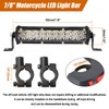 Motorcycle LED Light Bar & ON-Off Switch Headlight kit for