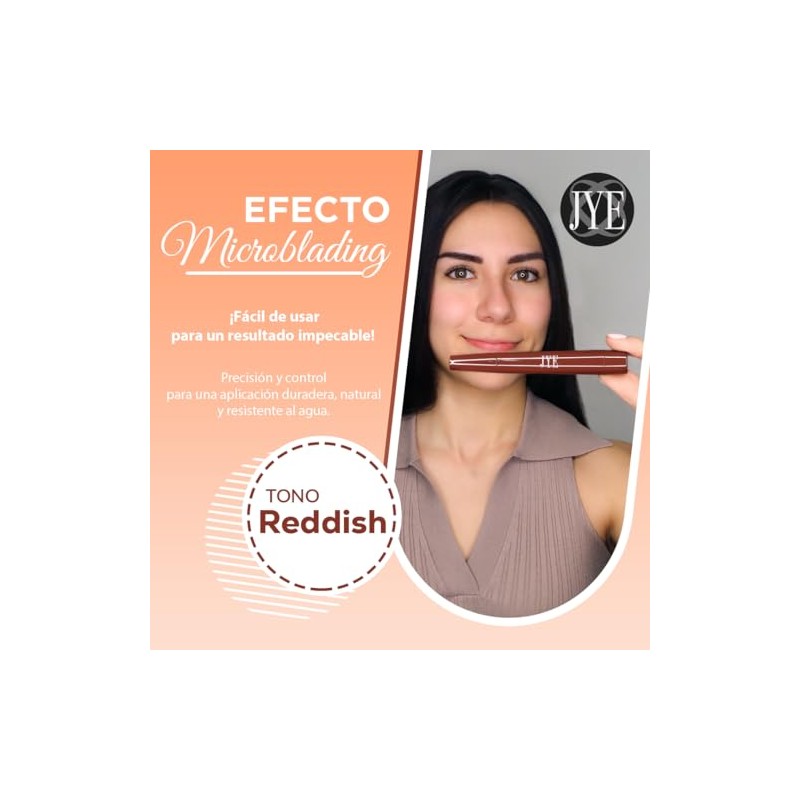 Plumón para Cejas Efecto Microblading, Dibujo pelo a pelo, Impermeable,