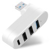 4 Port USB 3.0 Hub Splitter with 3 Ports and
