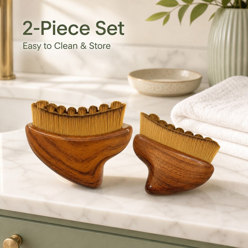 2-Pack Facial Massage Brush for Face & Neck – Soft