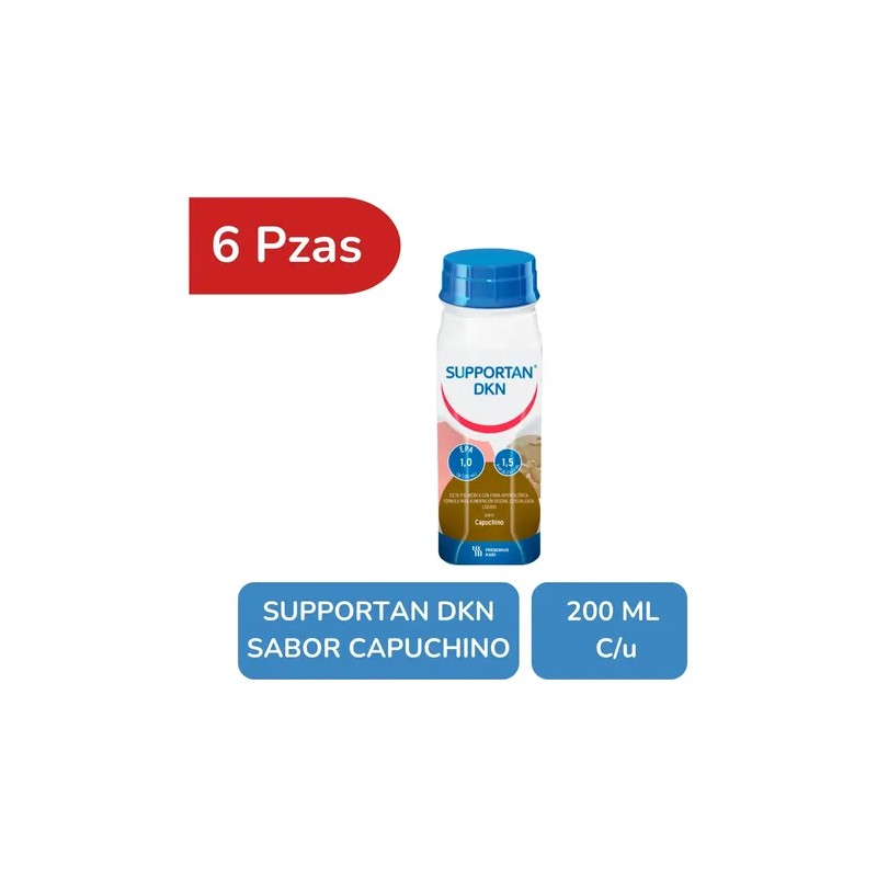 Supportan Dkn Capuchino 6 Botellas De 200 Ml C/u