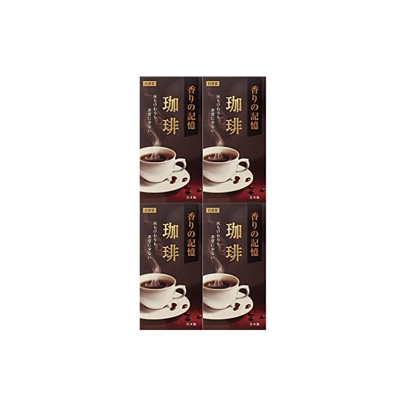 [Bulk Purchase] Kokudou Incense Incense, Memory of Incense, Coffee, Rose