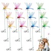 12 Pack Realistic 3D Dragonfly Clips, Fake Dragonflies for Garden
