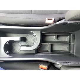 SXCY for 2024 2025 Hyundai Kona Center Console Organizer for 24 25 Hyundai Kona Accessories Armrest Storage for 2024 Kona Console Organizer [Only Fit 2024+ Kona Gas SE SEL with Manual Shift Handle]