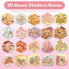 Honosen 20 Sets DIY 3D House Stickers Scene Kit, 3D