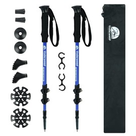 Trekking Poles Collapsible Hiking Poles - 2 Pack Adjustable Aluminum Hiking Sticks, Lightweight Walking Sticks for Women, Men, Seniors, Kids, Walking Poles for Backpacking by Underwood Aggregator