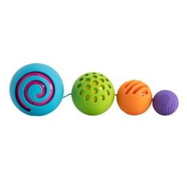 Fat Brain Toys OombeeBall - Sensory Nesting Puzzle for Babies & Toddlers