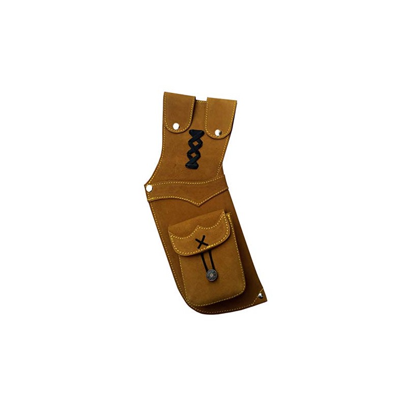 DMX INTL Traditional Archery Quiver Suede Leather Field Archer’s Choice