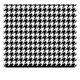 Black and White Day Patterned HTV (19.66" x 12") - Houndstooth