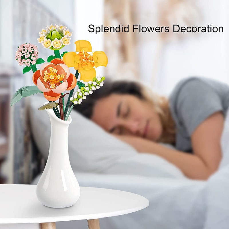 Flower Bouquet Kit Sets, Unique Gift for Adults/Teenagers, DIY Building