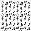 8 Pcs Music Notes Party Decorations, Musical Note Hanging Swirl,