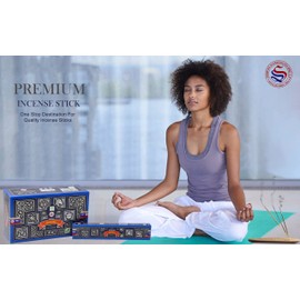 EARTH Satya Super Hit Blue Bell Incense Sticks 15 GMS (Pack of 12) (Green Certified) Indian Perfumed Hand Rolled Agarbatti Perfect for Worship,Relaxation, Medication.