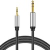 3.5 mm to 6.35 mm Audio Cable 25Ft, Gold-Plated Terminal