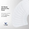 Medcosa Adult Washcloths - Unique Disposable Body Wipes Shaped Like