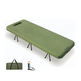 Inflatable Camping Cot, with Sleeping Pad 76"x26"