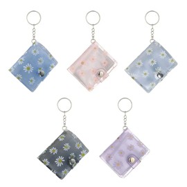LIKENNY Photo Album Keychain Mini Intuitive Pocket 2" Transparent Lightweight Portable Small Photo Album Binder Photo Holder Clear Pocket Photo Storage DIY Handmade Birthday Anniversary Memories
