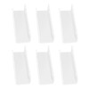 6 Pcs Acrylic Record Shelf Wall Mounted Clear Vinyl Record