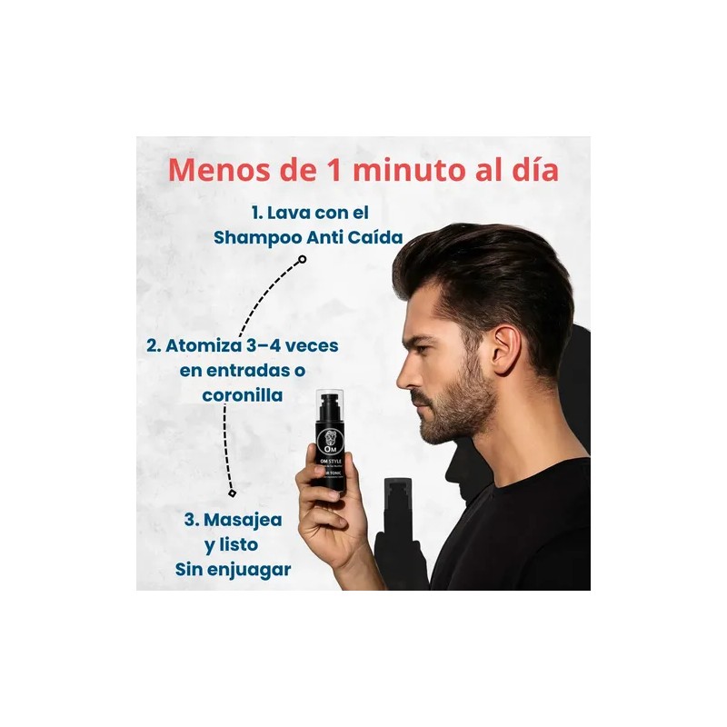 Kit Crecimiento Capilar Anticaida Hair Tonic + Shampoo