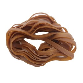 WAIZHIUA Pack of 30 Large Rubber Bands Set, Rubber Rings Wide 10 mm Household Rubber, Strong Reusable Elastic Bands for Household, Office, Home, School Supplies, Dark Yellow