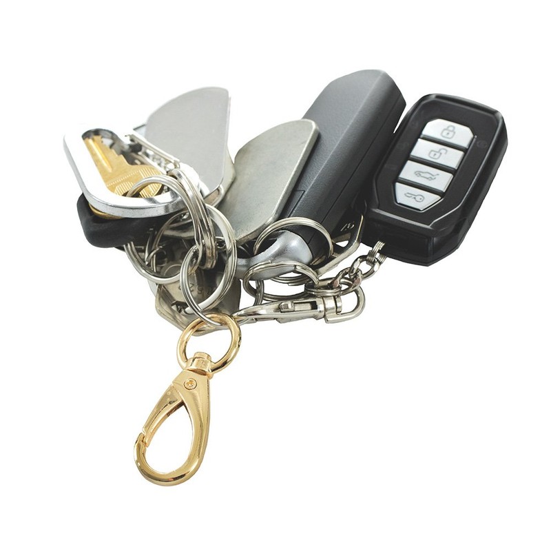 1/2 Inch Gold Swivel Snap Hooks - 10 Pack