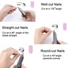 Nail Clipper for Acrylic Nails,Portable False Nail Tip Cutter Trimmer,Artificial