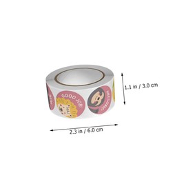 FRCOLOR 2Rolls Encouraging Cartoon Stickers for Reward Stickers for Preschool Classroom and Party Decorations