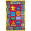 Mybecca Kids Rug ABC Shapes 3' X 5' Children Area