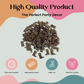 FashionJunkie4Life Laser Cut Cowboy Boot Confetti | Dark Walnut Color Wood Table Scatter with Star Cutout | Western Rustic Party Craft Decor