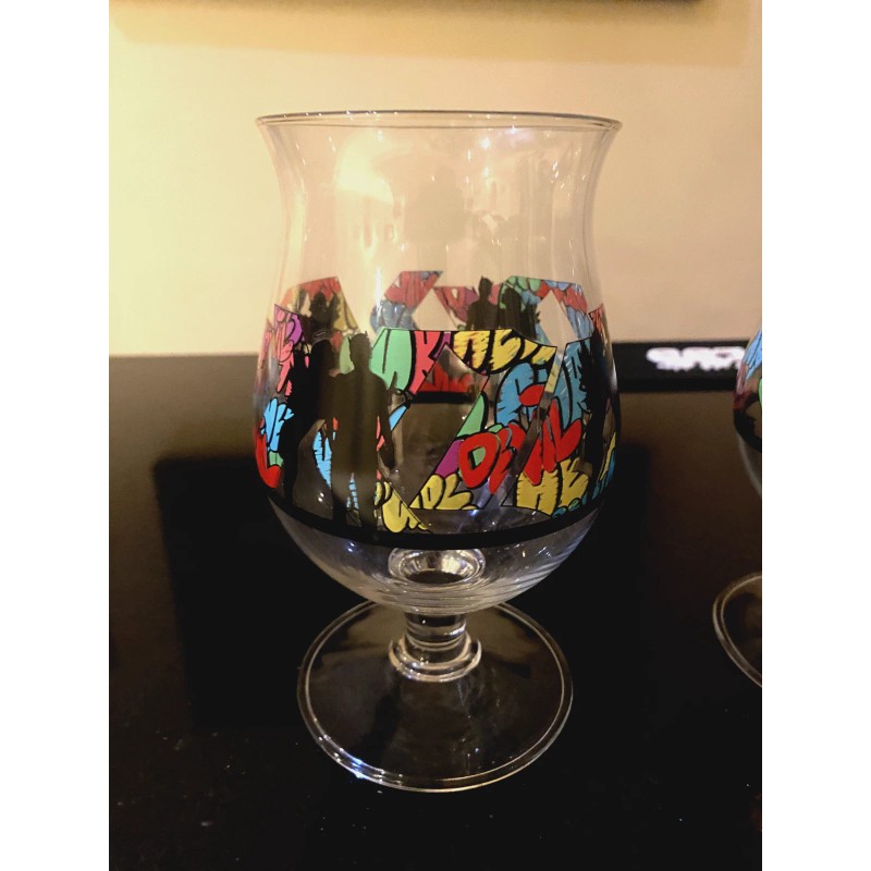 Duvel Beer Chalice Glass x Artist FAKE Belgium Limited Edition