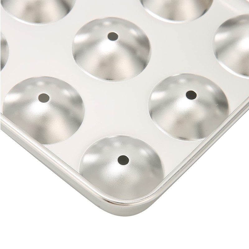 Ice Cube Tray, 304 Stainless Steel Round Ice Cube Tray,
