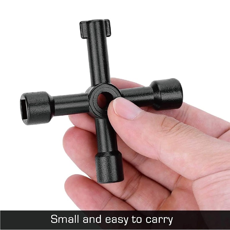 Meter Box Key Gas Key, 1 Piece, 4-Way Multi-Functional Utilities