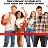 Red Ribbon Cutting Ceremony Kit – 25" Giant Scissors for