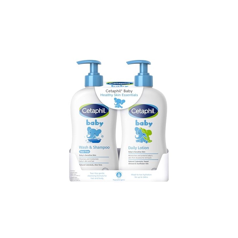 Cetaphil - Baby Wash Shampoo + Daily Lotion Pack 2,