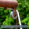 sourcing map 1 x H-groove castor, 1.89 inches, 201 stainless