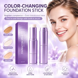 Changing Color Foundation Stick for Base Makeup, Natural Cream