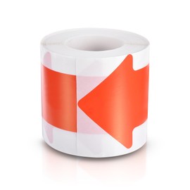 PATIKIL Arrow River Sign 3 x 6 Inch Arrow Floor Sticker Tape 200 Pieces Arrow Glue Floor Marker Sticker Direction Arrow Sticker Large for Christmas Classroom Warehouse Red