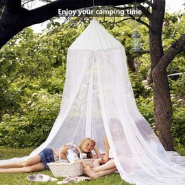 Fotgear Mosquitero de Camas, Bed Mosquitera Anti-Insectos para Cúpula Blanco, Suave y Cómodo con una Abertura,Adecuado para Cama Doble, Hamacas Cunas, Hogar y Viajes, 50 * 250 * 1050 cm