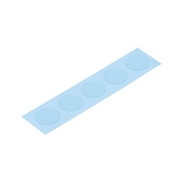 Belca MSDS-5 Anti-Slip Seal for Transparent Mat, Suction Type, Pack of 5, Round, 0.8 inch (2 cm) Diameter, Clear, Ultra Thin, Anti-Slip