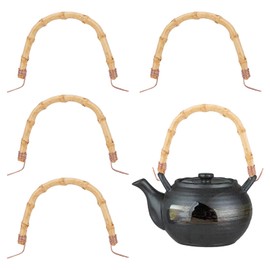 PH PandaHall 4pcs Teapot Handle U-Shape Replacement Kung Fu Teapot Accessories Supplies for Ceramic & Pottery Tea Pots, 3.9x6.7in