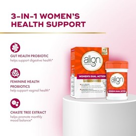 Align Probiotic, Womens Dual Action, Vaginal Probiotics for Women, Womens Probiotic for Vaginal Health Support, with Probiotics for Digestive Health, 