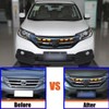 ECAHAYAKU Front Bumper LED Grille Amber Turn Signal Light Driving